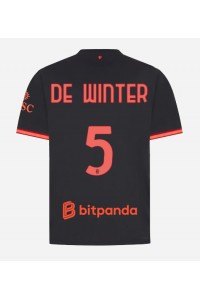 AC Milan Koni De Winter #5 Jalkapallovaatteet Kolmaspaita 2026-27 Lyhythihainen